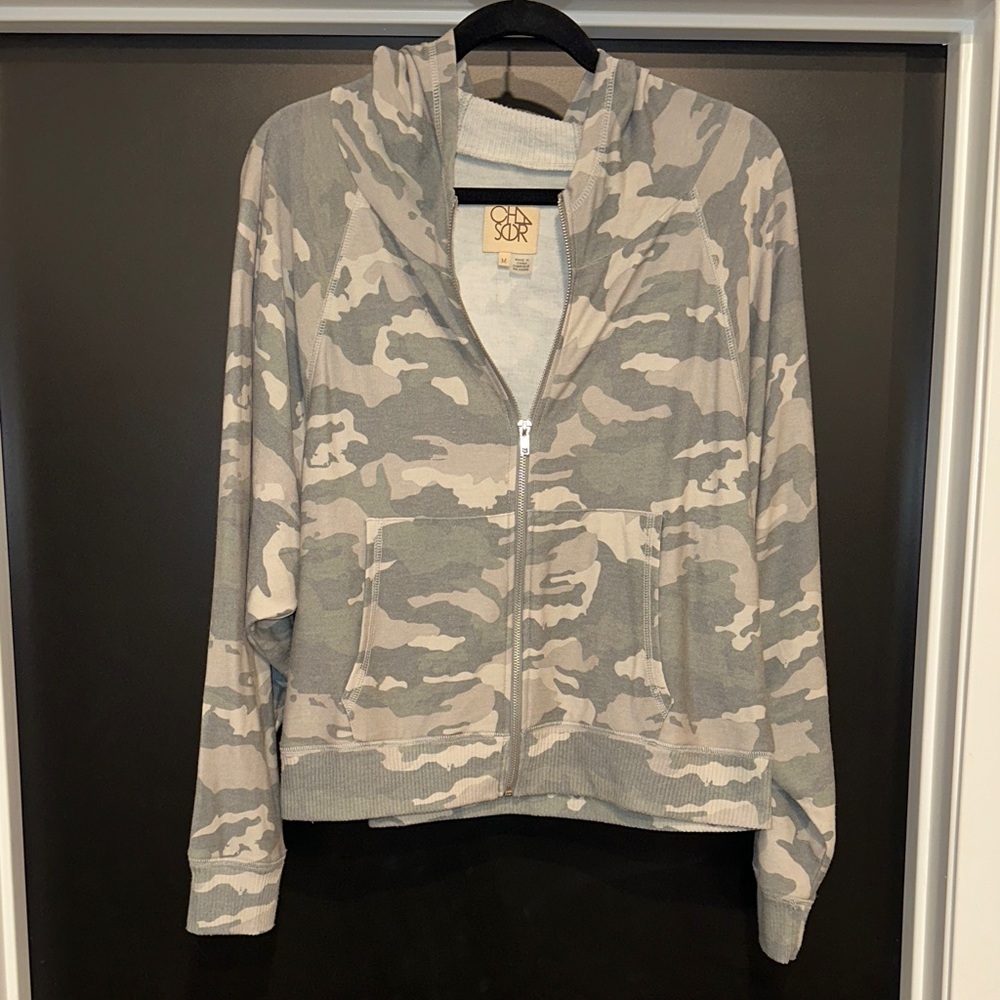 Camo Zip-Up Hoodie